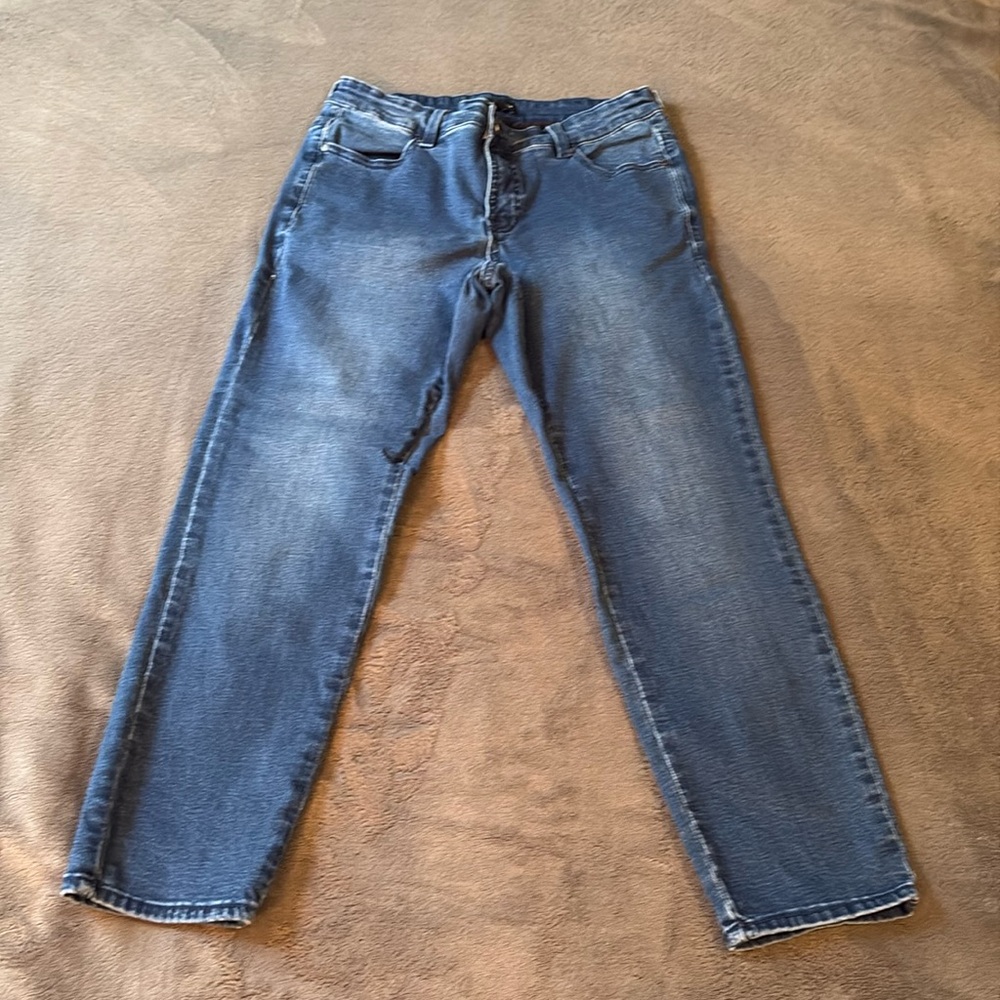 Universal Standard Straight Leg Crop Blue Jeans Size 8